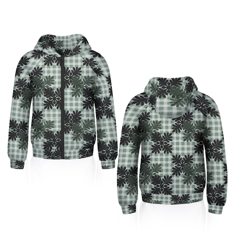 PRE-ORDER ONLY! Ulu Palaka Oversized Zippered Jacket with Hood