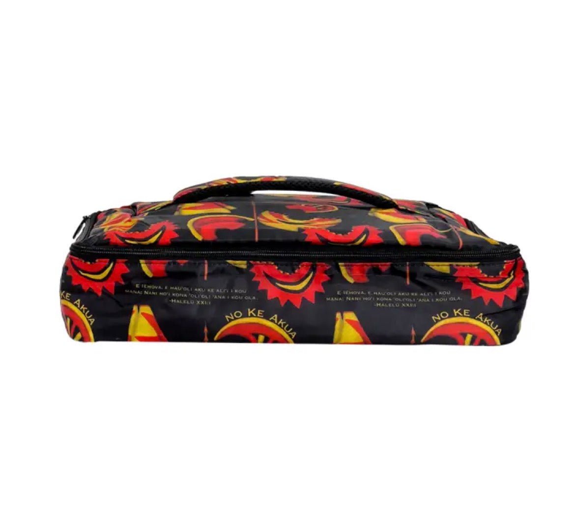 Original Kamehameha Kaukau Bag design shown from the front and top