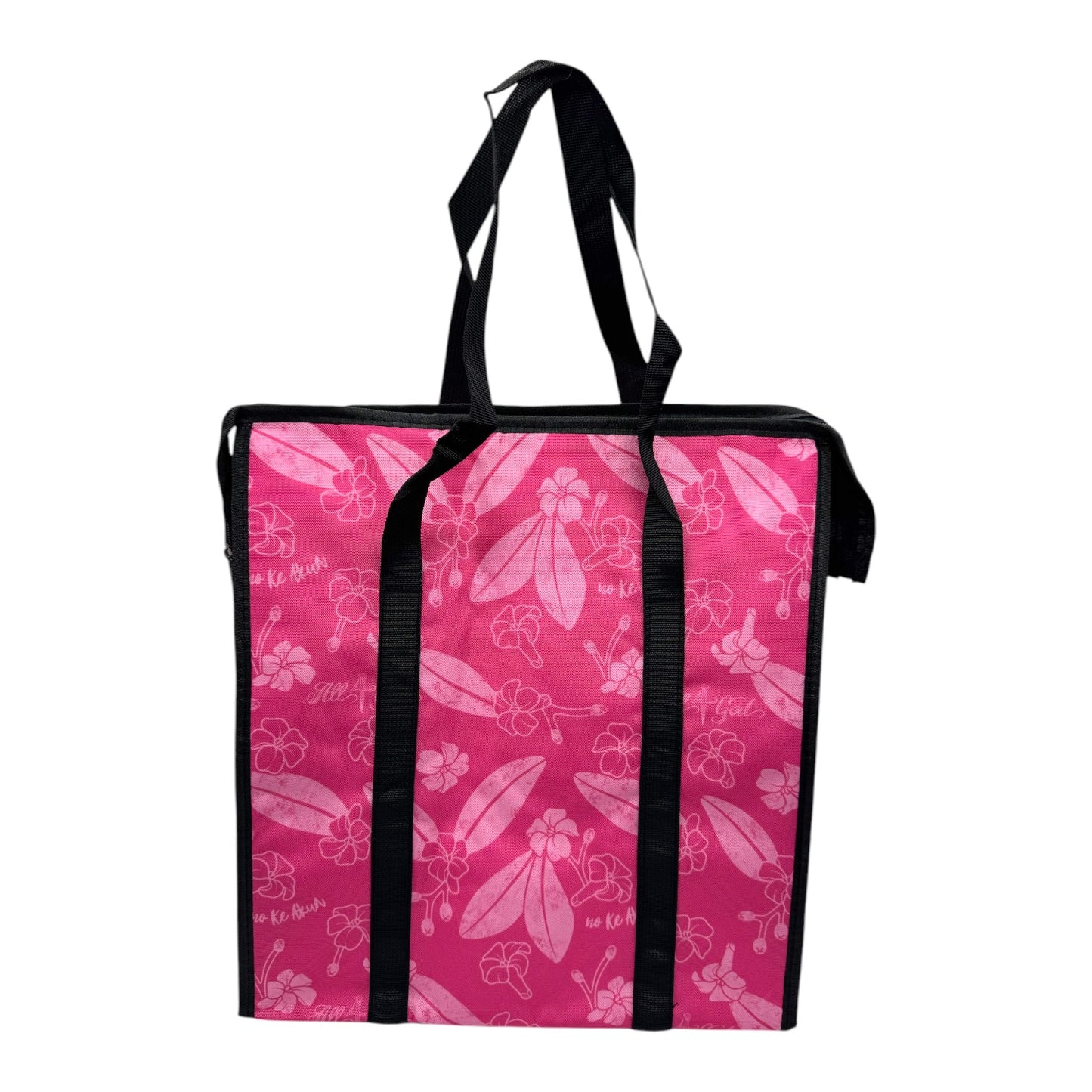 Pink Puakenikeni Large Cooler Takeout Bag