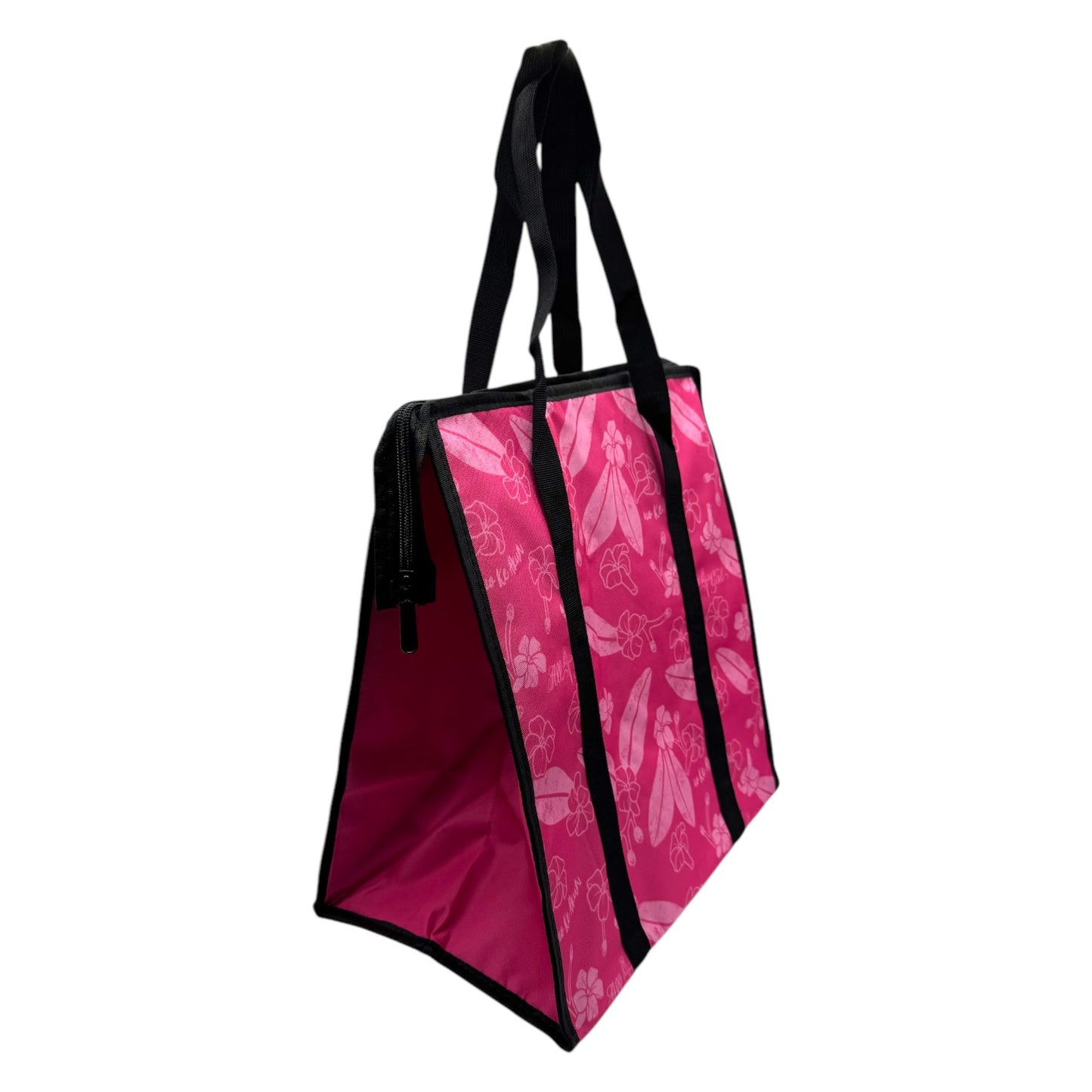 Pink Puakenikeni Large Cooler Takeout Bag