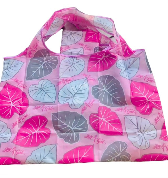 "Jumbo Extra Large Reusable Bags: Spacious, Foldable, and Convenient | Perfect for Groceries & Everyday Essentials | Inspired by Hawaiian Kalo Culture"