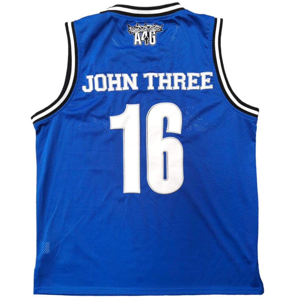 John 3:16 Blue Mesh Jersey