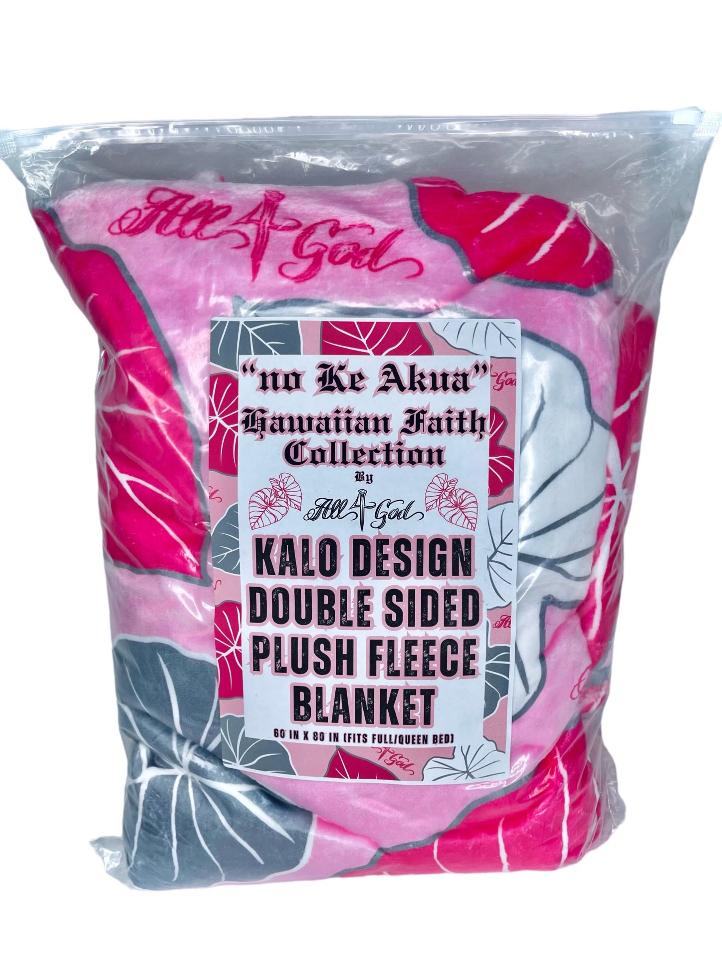 Pink Kalo Double-Sided Blanket