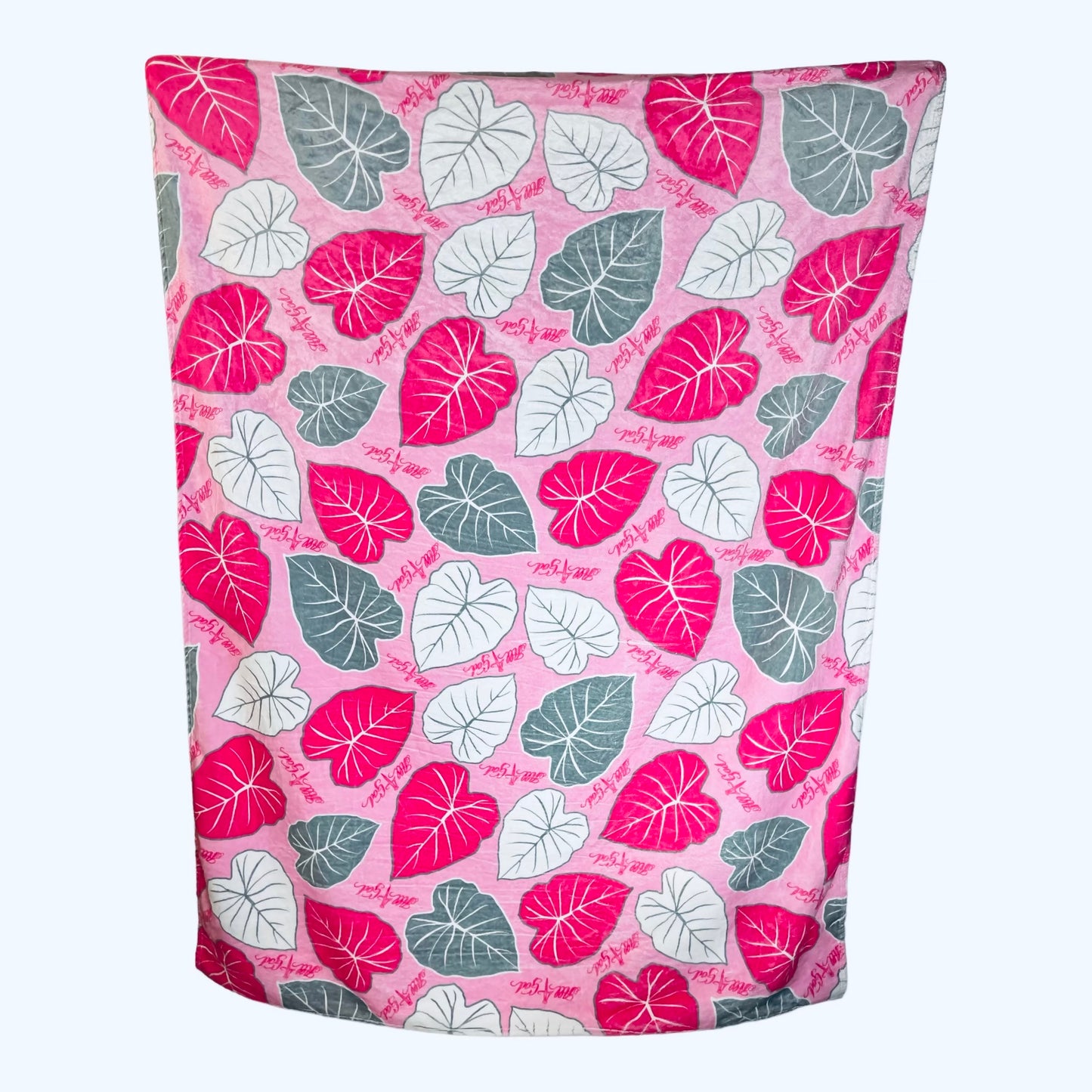 Pink Kalo Double-Sided Blanket